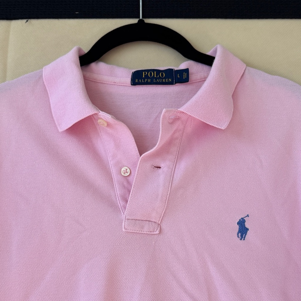 Polo by Ralph Lauren Men's Soft Pink Polo Shirt